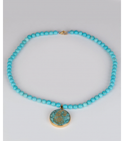 گردنبند سام نورزاده Noorzadeh Gold Art طرح بته جقه کد 168