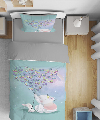 روتختی کودک یک نفره پنج تکه نوپه هوم nopehome طرح فیل کد T6010