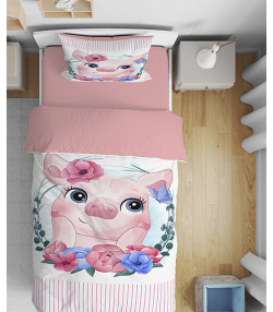 روتختی کودک یک نفره پنج تکه نوپه هوم nopehome طرح خوک کد T6048