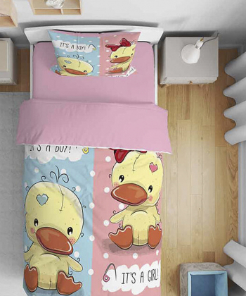 روتختی کودک یک نفره پنج تکه نوپه هوم nopehome طرح جوجه کد T6067