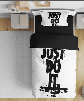 روتختی کودک یک نفره پنج تکه نوپه هوم nopehome طرح just do it کد T5689