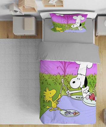 روتختی کودک یک نفره پنج تکه نوپه هوم nopehome طرح snoopy کد T5708
