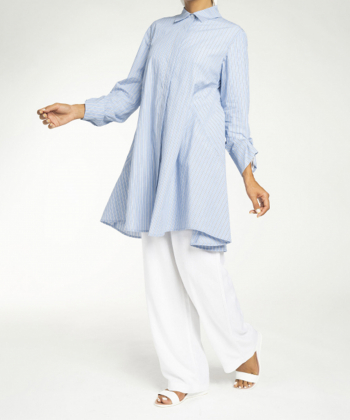 مانتو نخی طرح دار جین وست Jeanswest کد 01242552