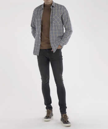 پیراهن چهارخانه مردانه جوتی جینز JootiJeans کد 11531106