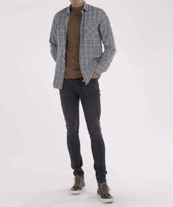 پیراهن چهارخانه مردانه جوتی جینز JootiJeans کد 11531106