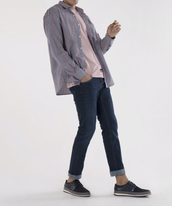 پیراهن چهارخانه مردانه جوتی جینز JootiJeans کد 11531107
