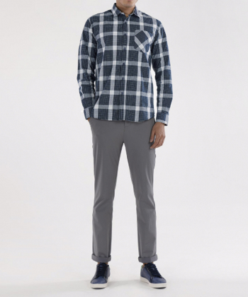 پیراهن چهارخانه مردانه جوتی جینز JootiJeans کد 11531108