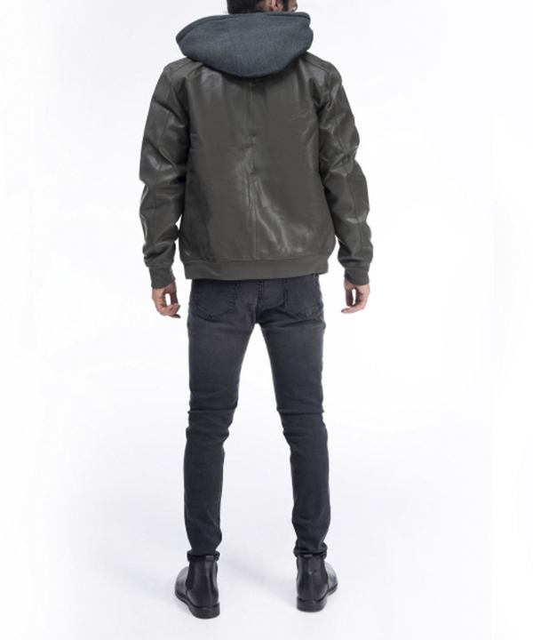 کاپشن چرم مردانه جوتی جینز JootiJeans کد 04522121
