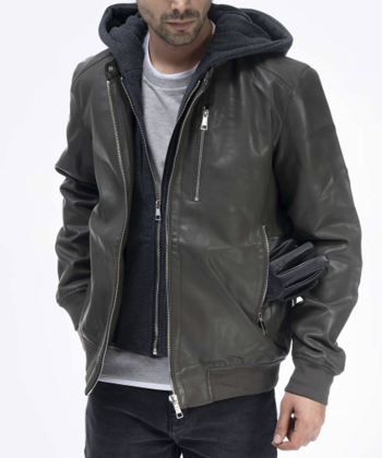 کاپشن چرم مردانه جوتی جینز JootiJeans کد 04522121