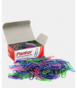 گیره کاغذ رنگی متالیک پنتر Panter مدل PC 103 بسته 100 عددی