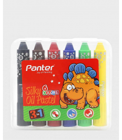 پاستل روغنی 6 رنگ پنتر Panter مدل Silky