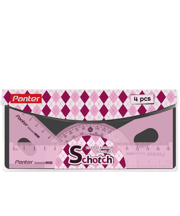 ست خط کش رنگی Scotch پنتر Panter مدل RS 1911