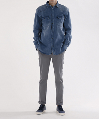پیراهن جین مردانه جوتی جینز JootiJeans کد 11531097