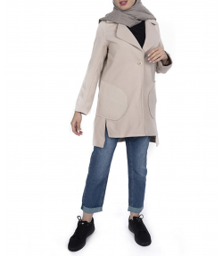 پالتو زنانه یقه انگلیسی جوتی جینز Jootijeans