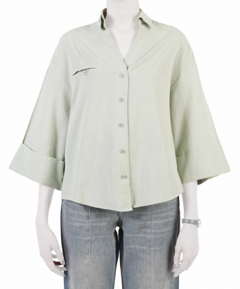 شومیز نخی آستین بلند زنانه ناریان مدل 1040800