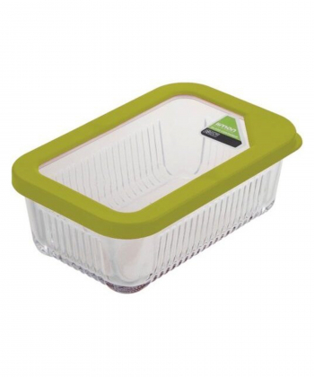 ظرف شیشه ای درب دار شیاردار 450 میلی لیتر لیمون Limon کد 209903