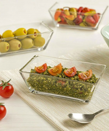 پیاله مستطیل شیشه ای لیمون Limon کد 209100