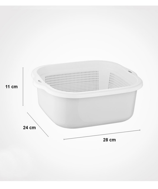 سرویس 6 پارچه آبکش و لگن نسیم لیمون Limon کد 27869