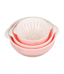 ست کاسه و آبکش گرد 3 سایز لیمون Limon کد 206607