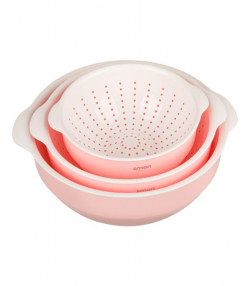 ست کاسه و آبکش گرد 3 سایز لیمون Limon کد 206607