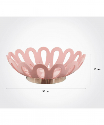 سبد میوه متوسط پایه استیل لیمون Limon کد 26869
