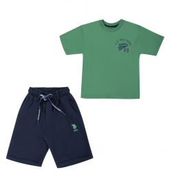 تیشرت و شلوارک پسرانه یو اس پولو کیدز US Polo Kids کد 2612C3