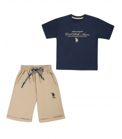 تیشرت و شلوارک پسرانه یو اس پولو کیدز US Polo Kids کد 2612C2