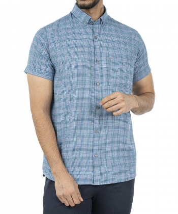 پیراهن آستین کوتاه مردانه ادورا کد 15252619