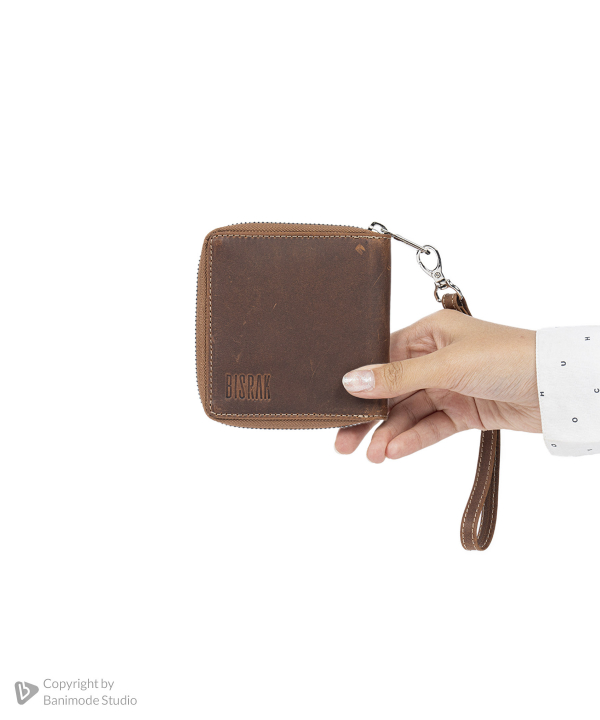 کیف پول چرم طبیعی بیسراک Bisrak مدل NL-HandWallet-Ila-CH