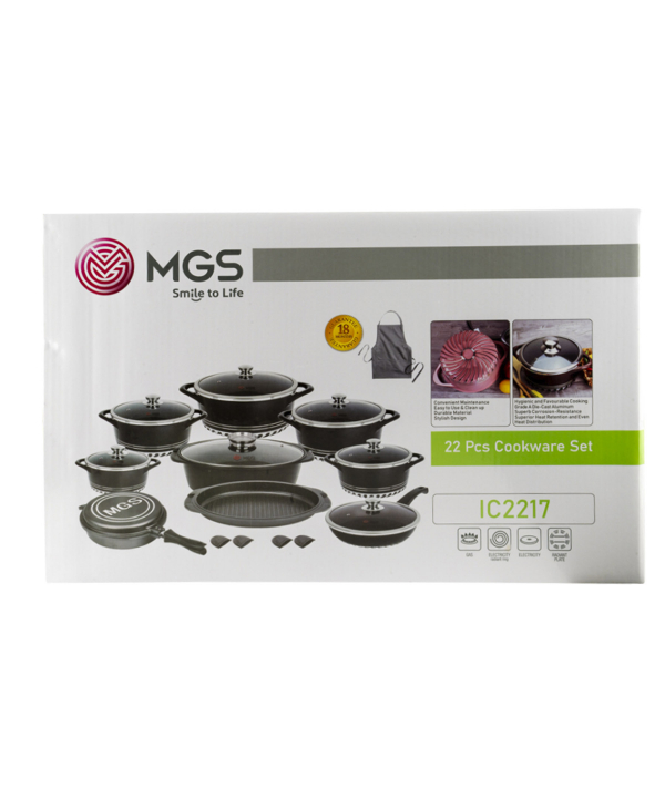 سرویس قابلمه 22 پارچه گرانیت ام جی اس MGS طرح ایتالیا C