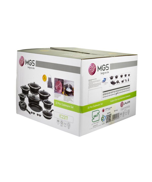 سرویس قابلمه 22 پارچه گرانیت ام جی اس MGS طرح ایتالیا C