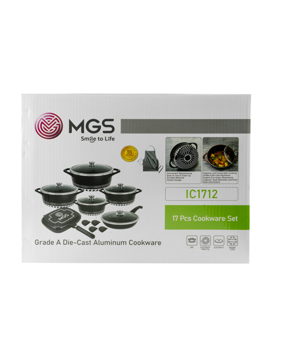 سرویس قابلمه 17 پارچه گرانیت ام جی اس MGS طرح ایتالیا C
