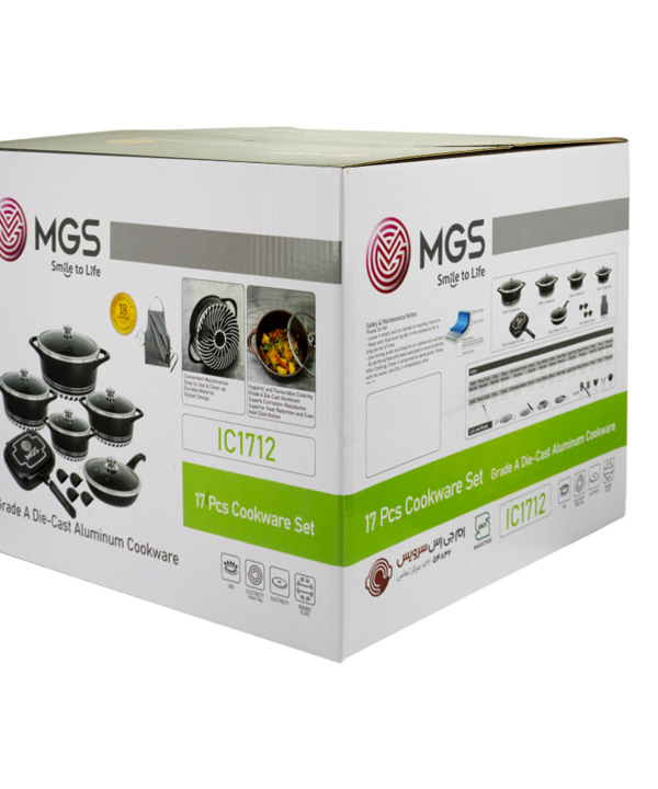 سرویس قابلمه 17 پارچه گرانیت ام جی اس MGS طرح ایتالیا C
