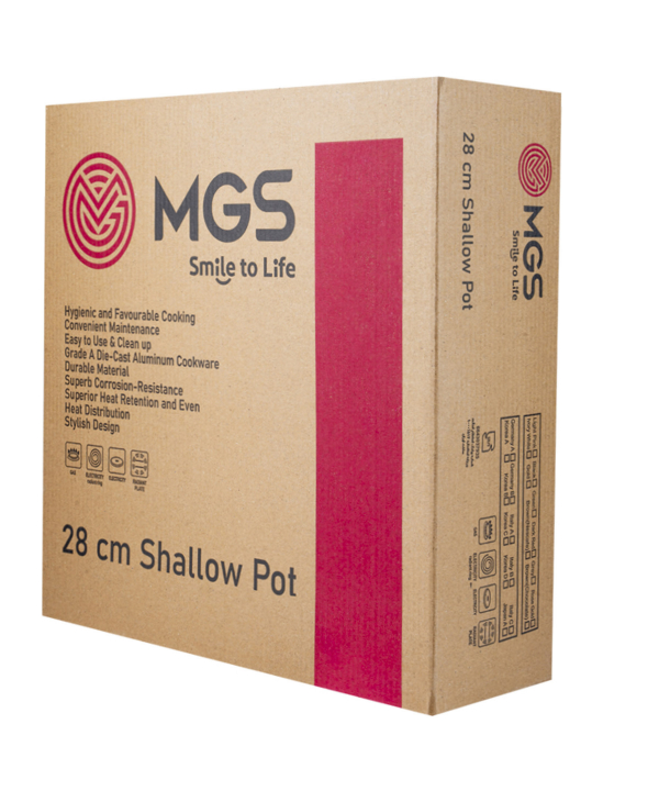تابه گرانیت دودسته سایز28ام جی اس MGS طرح جرمنیC