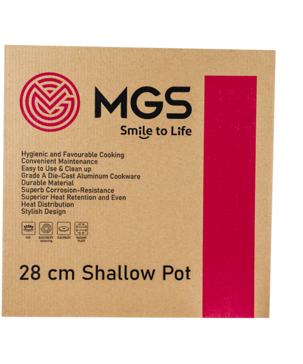 تابه گرانیت دودسته سایز28ام جی اس MGS طرح جرمنیC