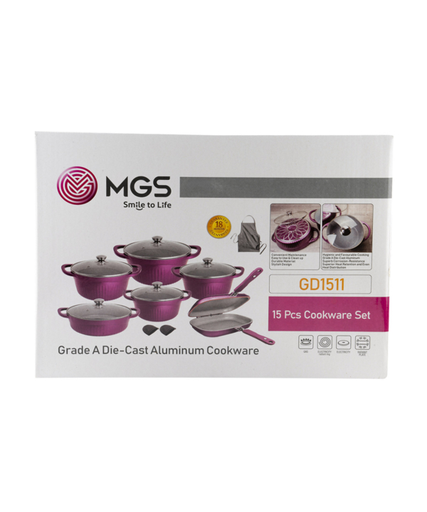 سرویس قابلمه 15 پارچه گرانیت ام جی اس MGS طرح جرمنیD