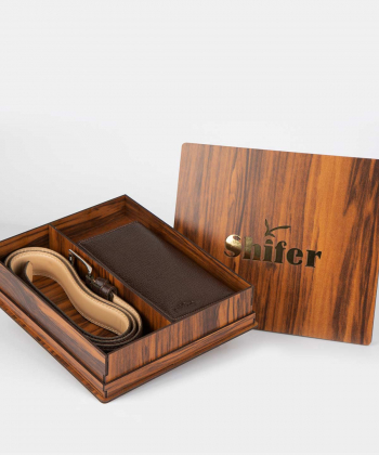 ست چرمی مردانه چرم طبیعی شیفر Shifer مدل 8303a