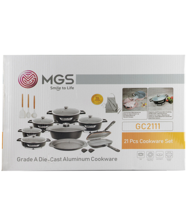 سرویس قابلمه 21 پارچه گرانیت ام جی اس MGS طرح جرمنیC ماربل
