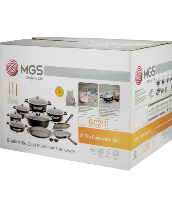 سرویس قابلمه 21 پارچه گرانیت ام جی اس MGS طرح جرمنیC ماربل
