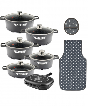 سرویس قابلمه 15 پارچه گرانیت ام جی اس MGS طرح جرمنیC