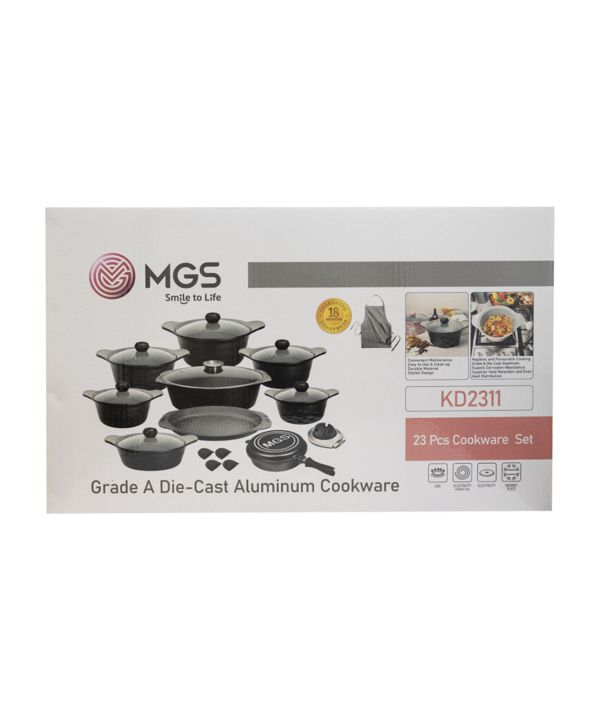 سرویس قابلمه 23 پارچه گرانیت ام جی اس MGS طرح کره ایD
