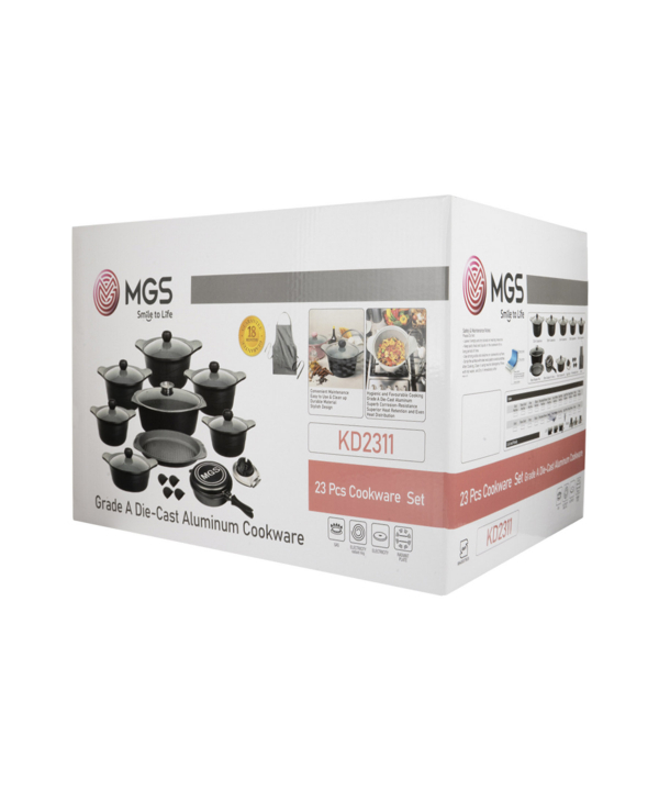 سرویس قابلمه 23 پارچه گرانیت ام جی اس MGS طرح کره ایD