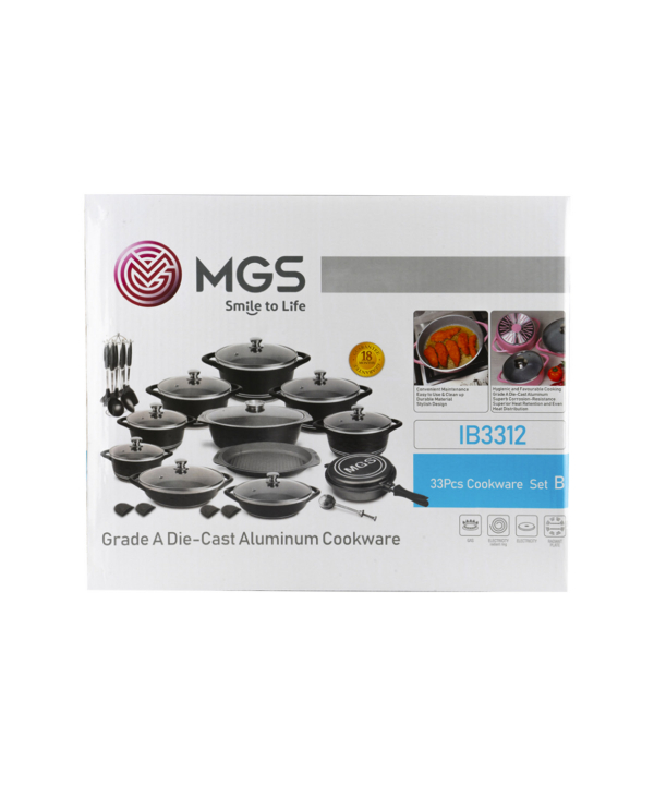سرویس قابلمه 33 پارچه گرانیت ام جی اس MGS طرح ایتالیا B