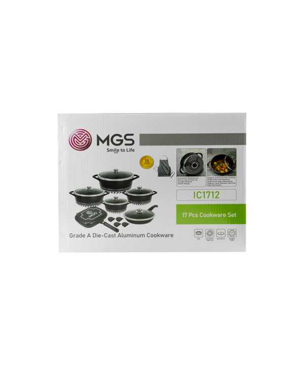 سرویس قابلمه 17 پارچه گرانیت ام جی اس MGS طرح ایتالیا C