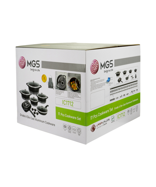 سرویس قابلمه 17 پارچه گرانیت ام جی اس MGS طرح ایتالیا C