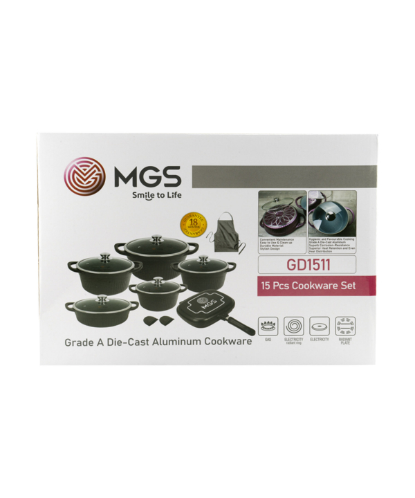 سرویس قابلمه 15 پارچه گرانیت ام جی اس MGS طرح جرمنیD