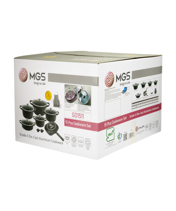 سرویس قابلمه 15 پارچه گرانیت ام جی اس MGS طرح جرمنیD