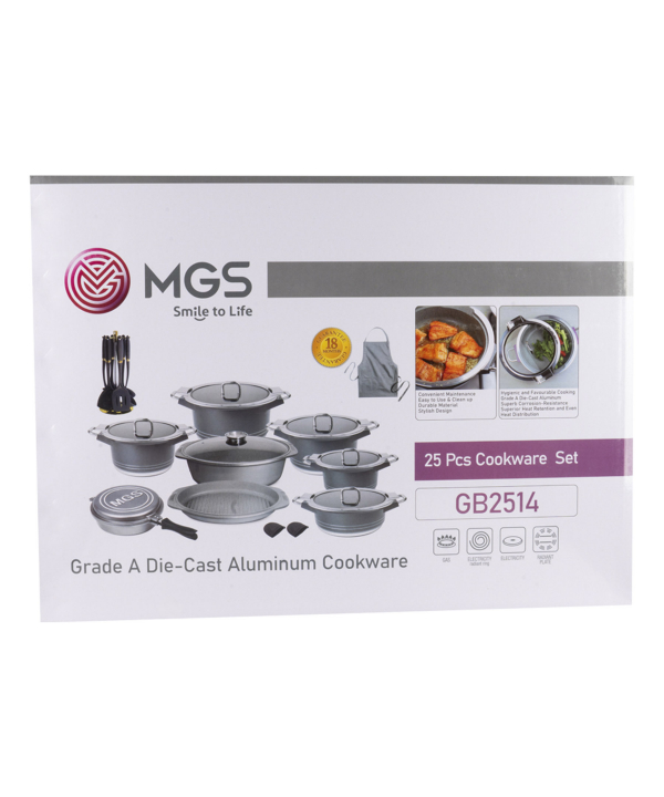 سرویس قابلمه 25 پارچه گرانیت ام جی اس MGS طرح جرمنی B