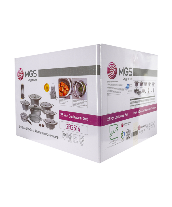 سرویس قابلمه 25 پارچه گرانیت ام جی اس MGS طرح جرمنی B