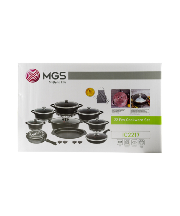 سرویس قابلمه 22 پارچه گرانیت ام جی اس MGS طرح ایتالیا C